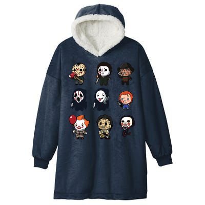 Halloween Horror Shirt Funny Halloween Gift Hooded Wearable Blanket