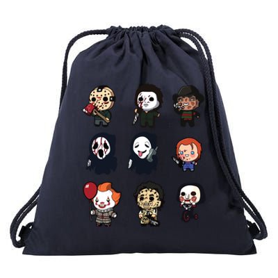 Halloween Horror Shirt Funny Halloween Gift Drawstring Bag