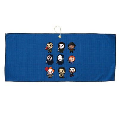 Halloween Horror Shirt Funny Halloween Gift Large Microfiber Waffle Golf Towel