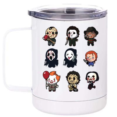 Halloween Horror Shirt Funny Halloween Gift 12 oz Stainless Steel Tumbler Cup