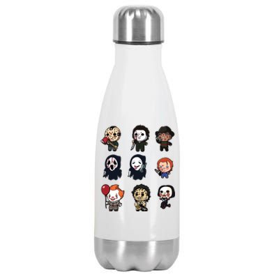 Halloween Horror Shirt Funny Halloween Gift Stainless Steel Insulated Water Bottle