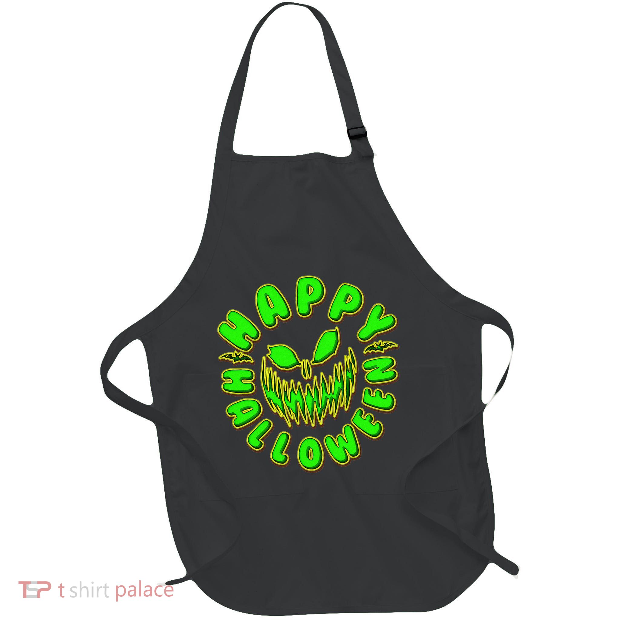 Happy Halloween Spooky Pumpkin Trick Or Treat Apron