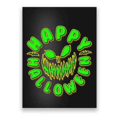 Happy Halloween Spooky Pumpkin Trick Or Treat Poster