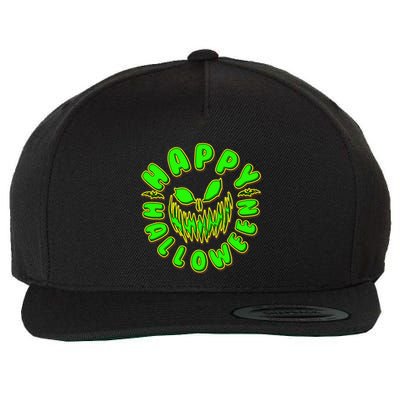 Happy Halloween Spooky Pumpkin Trick Or Treat Wool Snapback Cap