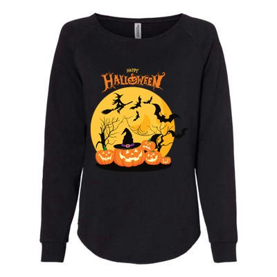 Happy Halloween Spooky Season Womens California Wash Sweatshirt