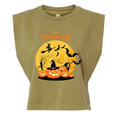 Happy Halloween Spooky Season Garment-Dyed Women's Muscle Tee