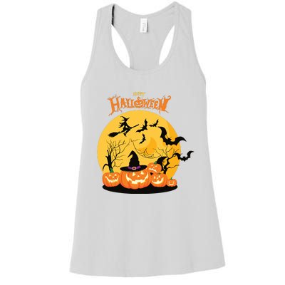 Happy Halloween Spooky Season Women's Racerback Tank