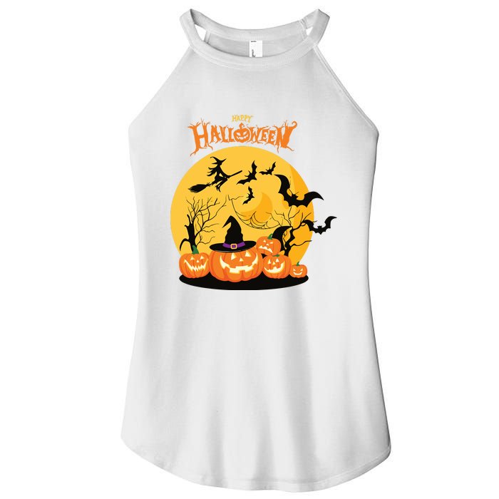 Happy Halloween Spooky Season Women's Perfect Tri Rocker Tank