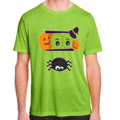 Happy Halloween Spooky Pumpkins Eyes Orange Pumpkin Spider Adult ChromaSoft Performance T-Shirt