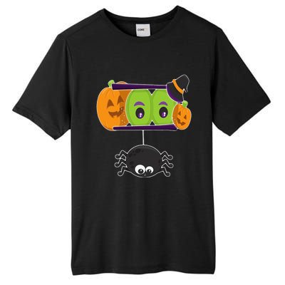 Happy Halloween Spooky Pumpkins Eyes Orange Pumpkin Spider Tall Fusion ChromaSoft Performance T-Shirt