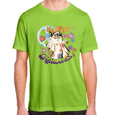 Hippie Halloween Spooky Floral Graphic Best Funny Halloween Shirts Adult ChromaSoft Performance T-Shirt