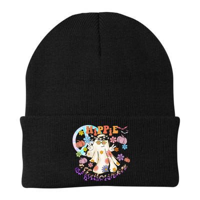 Hippie Halloween Spooky Floral Graphic Best Funny Halloween Shirts Beanie