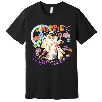Hippie Halloween Spooky Floral Graphic Best Funny Halloween Shirts Premium T-Shirt