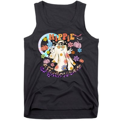 Hippie Halloween Spooky Floral Graphic Best Funny Halloween Shirts Tank Top