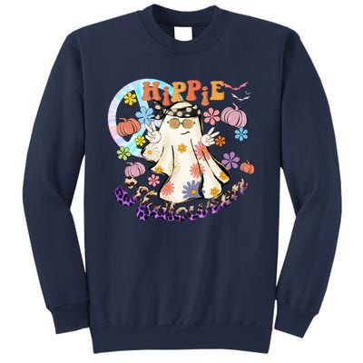 Hippie Halloween Spooky Floral Graphic Best Funny Halloween Shirts Sweatshirt