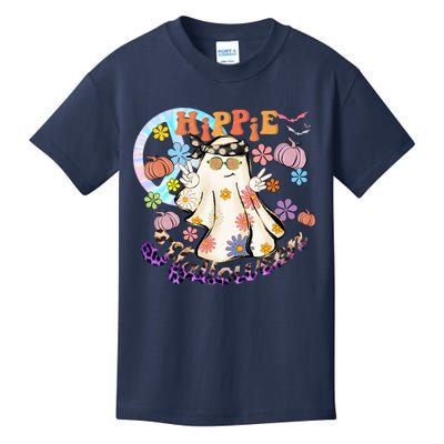 Hippie Halloween Spooky Floral Graphic Best Funny Halloween Shirts Kids T-Shirt