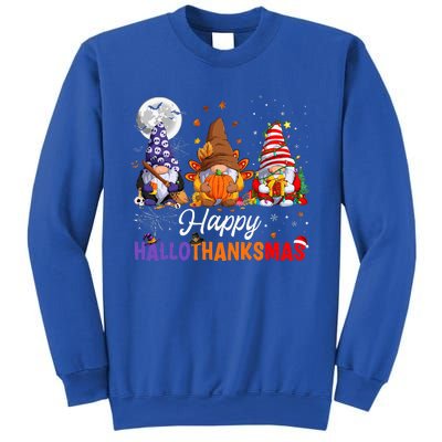 Happy Hallothanksmas Sloth Xmas Thanksgiving Halloween  Sweatshirt