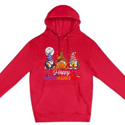 Happy Hallothanksmas Sloth Xmas Thanksgiving Halloween  Premium Pullover Hoodie