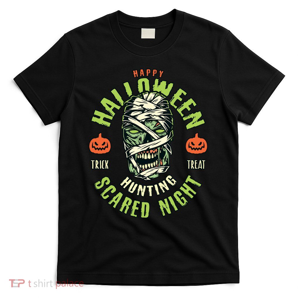 Happy Halloween Scared Night Mummy T-Shirt