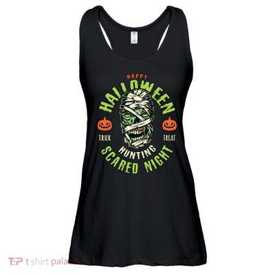 Happy Halloween Scared Night Mummy Ladies Essential Flowy Tank