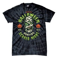 Happy Halloween Scared Night Mummy Tie-Dye T-Shirt