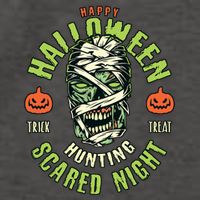 Happy Halloween Scared Night Mummy Vector Backpack