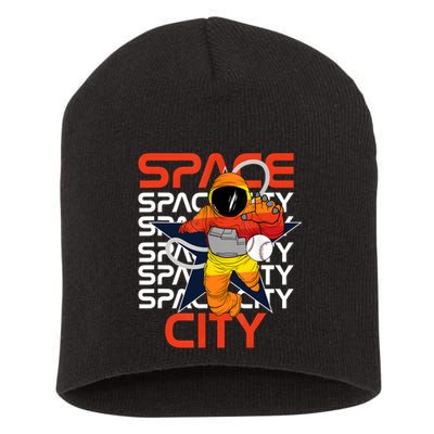 Town Houston Space City Vintage Baseball Astronaut Short Acrylic Beanie