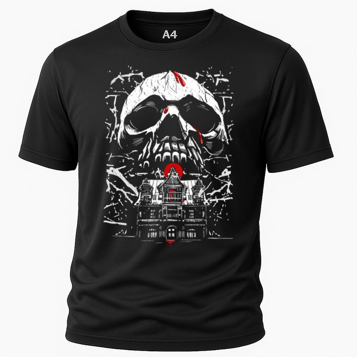 Haunted House Skull Performance Shirt