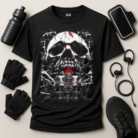 Haunted House Skull Performance Shirt