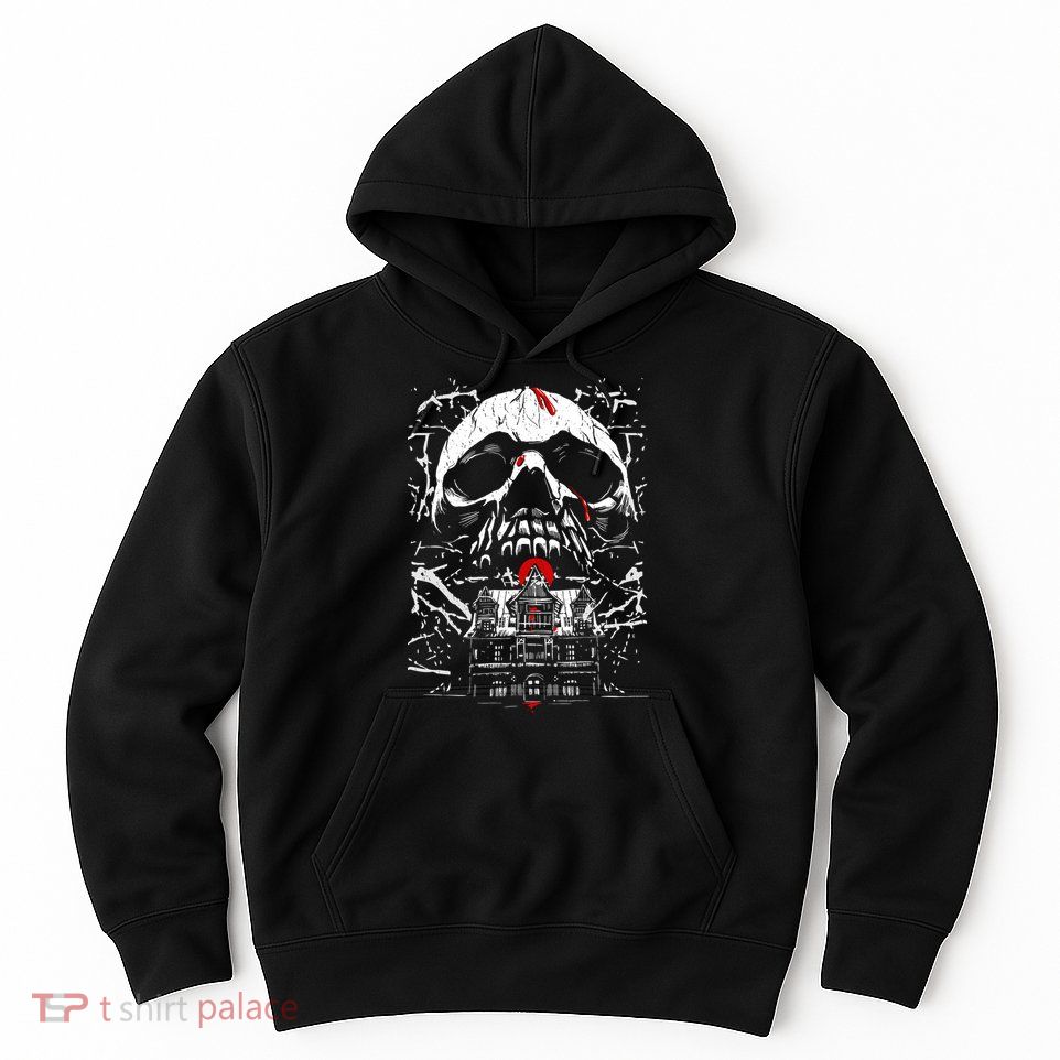 Haunted House Skull Hoodie