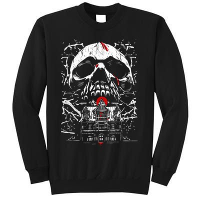 Haunted House Skull Sweatshirt