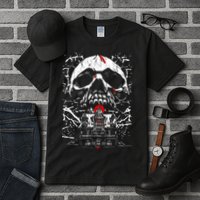 Haunted House Skull Tall T-Shirt