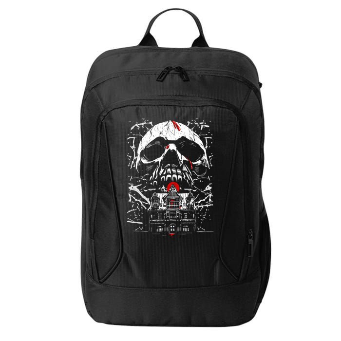 Haunted House Skull City Backpack