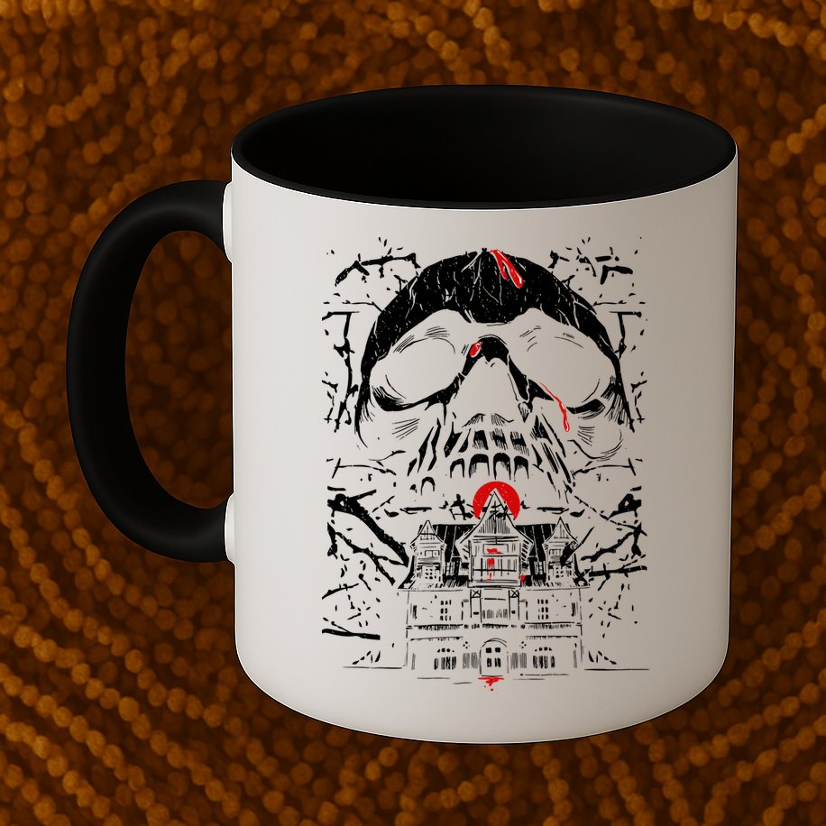 Haunted House Skull Mug