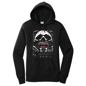 Haunted House Skull Women's Pullover Hoodie