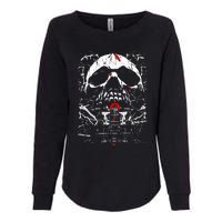 Haunted House Skull Womens California Wash Sweatshirt