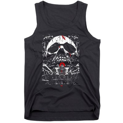 Haunted House Skull Tank Top