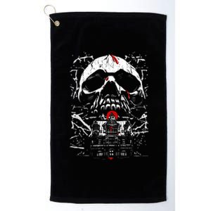 Haunted House Skull Platinum Collection Golf Towel