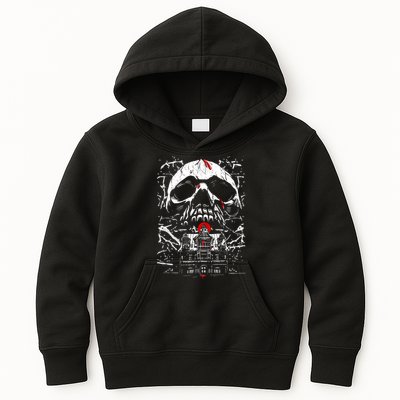 Haunted House Skull Kids Hoodie