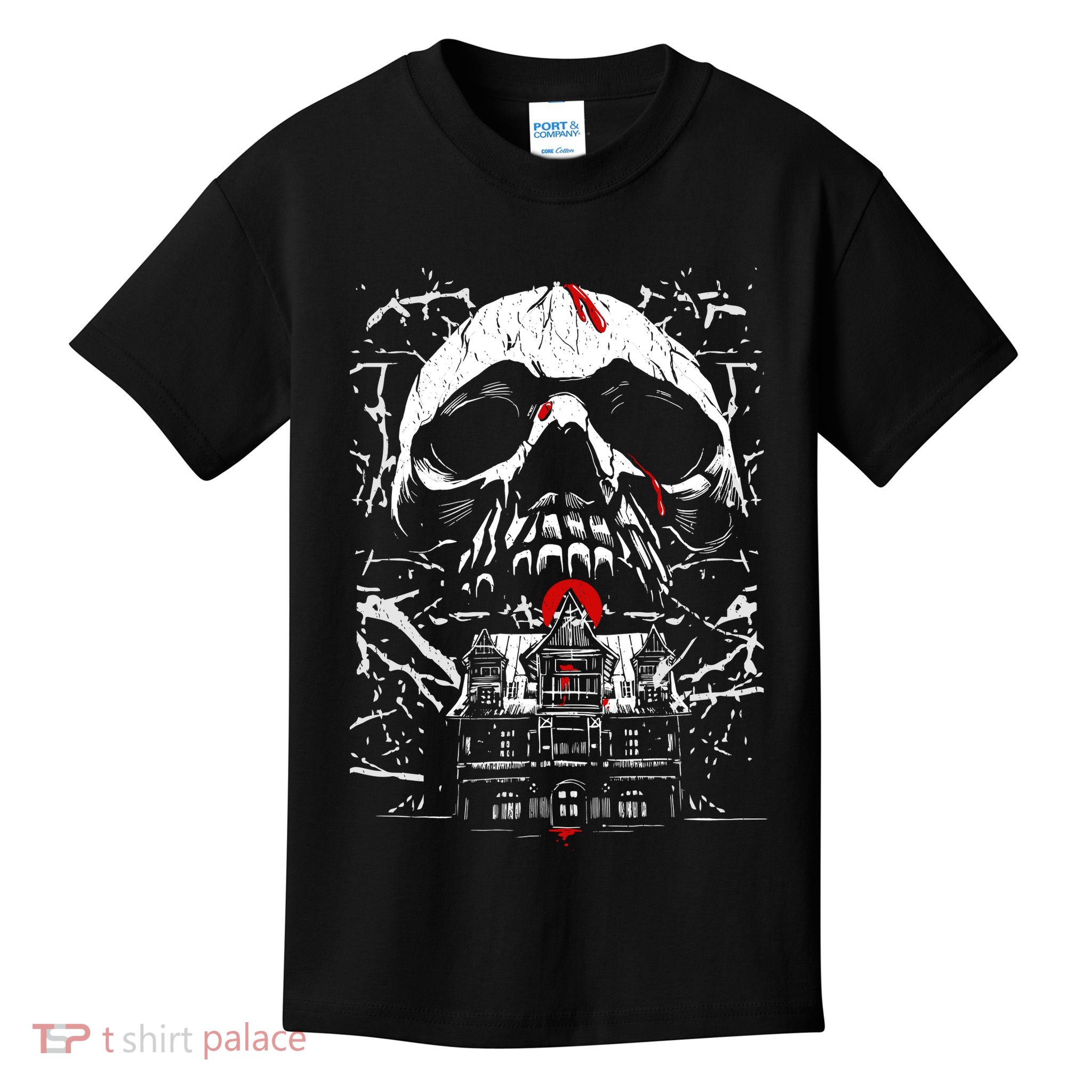 Haunted House Skull Kids T-Shirt