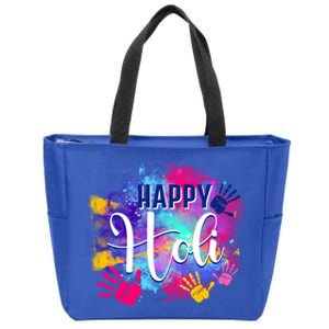 Happy Holi Spring Festival Colorful India Hindu Celebration Gift Zip Tote Bag