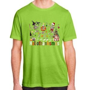 Happy Hallothanksmas Skeleton Gift Adult ChromaSoft Performance T-Shirt