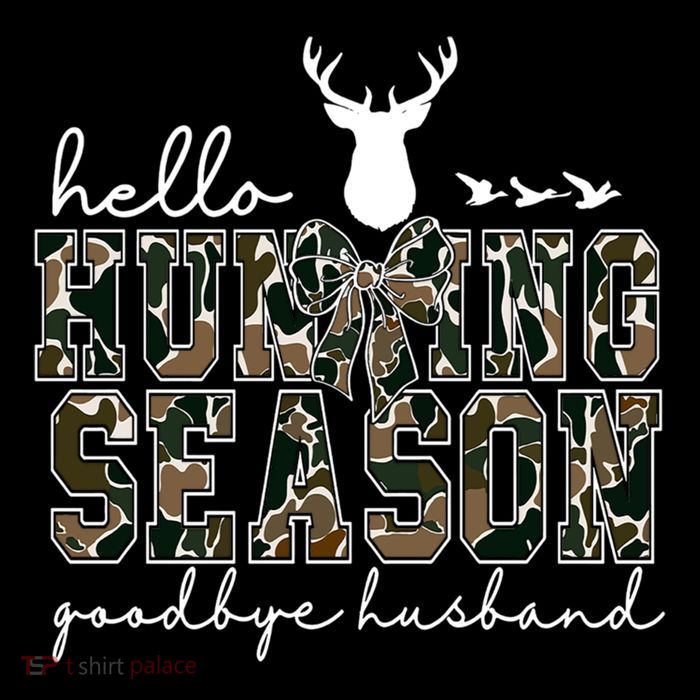 Hello Hunting Season Goodbye Husband Gift Women's V-Neck T-Shirt