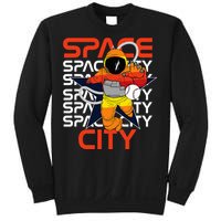 Htown Houston Space City Vintage Baseball Astronaut Sweatshirt