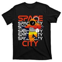 Htown Houston Space City Vintage Baseball Astronaut T-Shirt