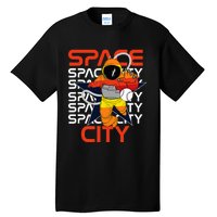 Htown Houston Space City Vintage Baseball Astronaut Tall T-Shirt