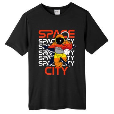 Htown Houston Space City Vintage Baseball Astronaut Tall Fusion ChromaSoft Performance T-Shirt