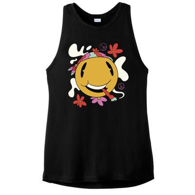 Happy Hippie Smoke Ladies PosiCharge Tri-Blend Wicking Tank