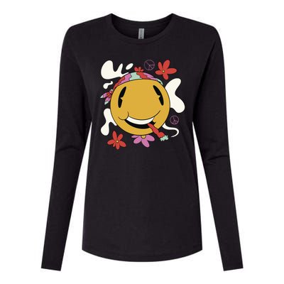 Happy Hippie Smoke Womens Cotton Relaxed Long Sleeve T-Shirt