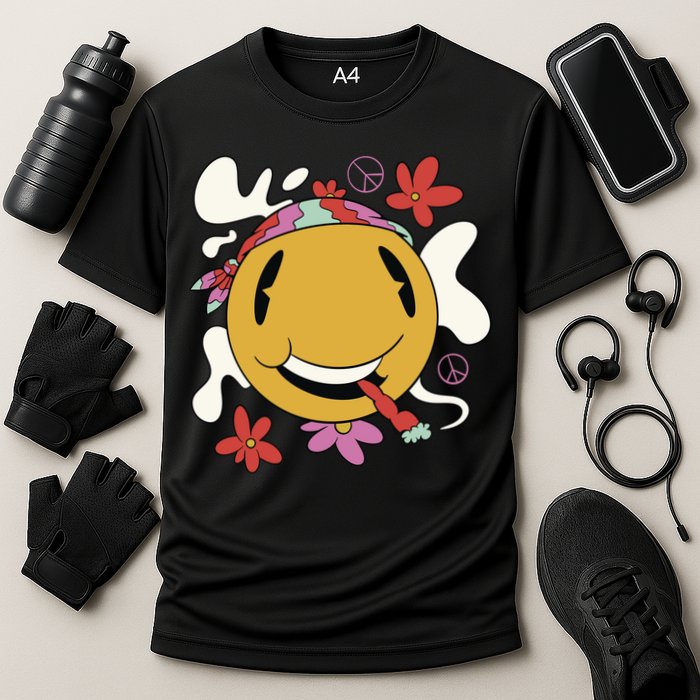 Happy Hippie Smoke Cooling Performance Crew T-Shirt